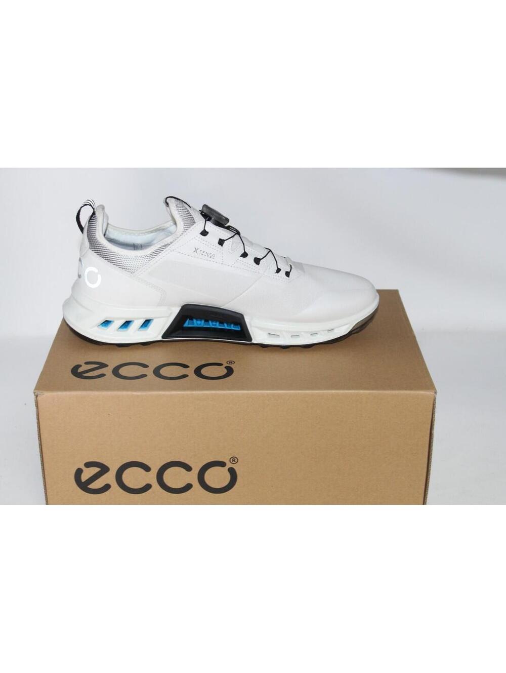 Ecco Biom C4 BOA White/Black GTX GORE TEX Golf Shoe Sneaker ⛳️ EU 42 US 8 - 8.5
